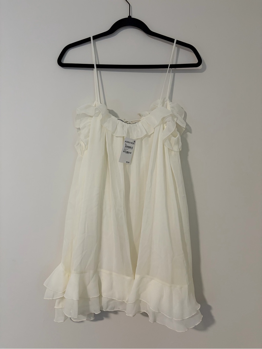 Lioness Ethereal Ruffle Mini Dress White - Picture 6 of 7